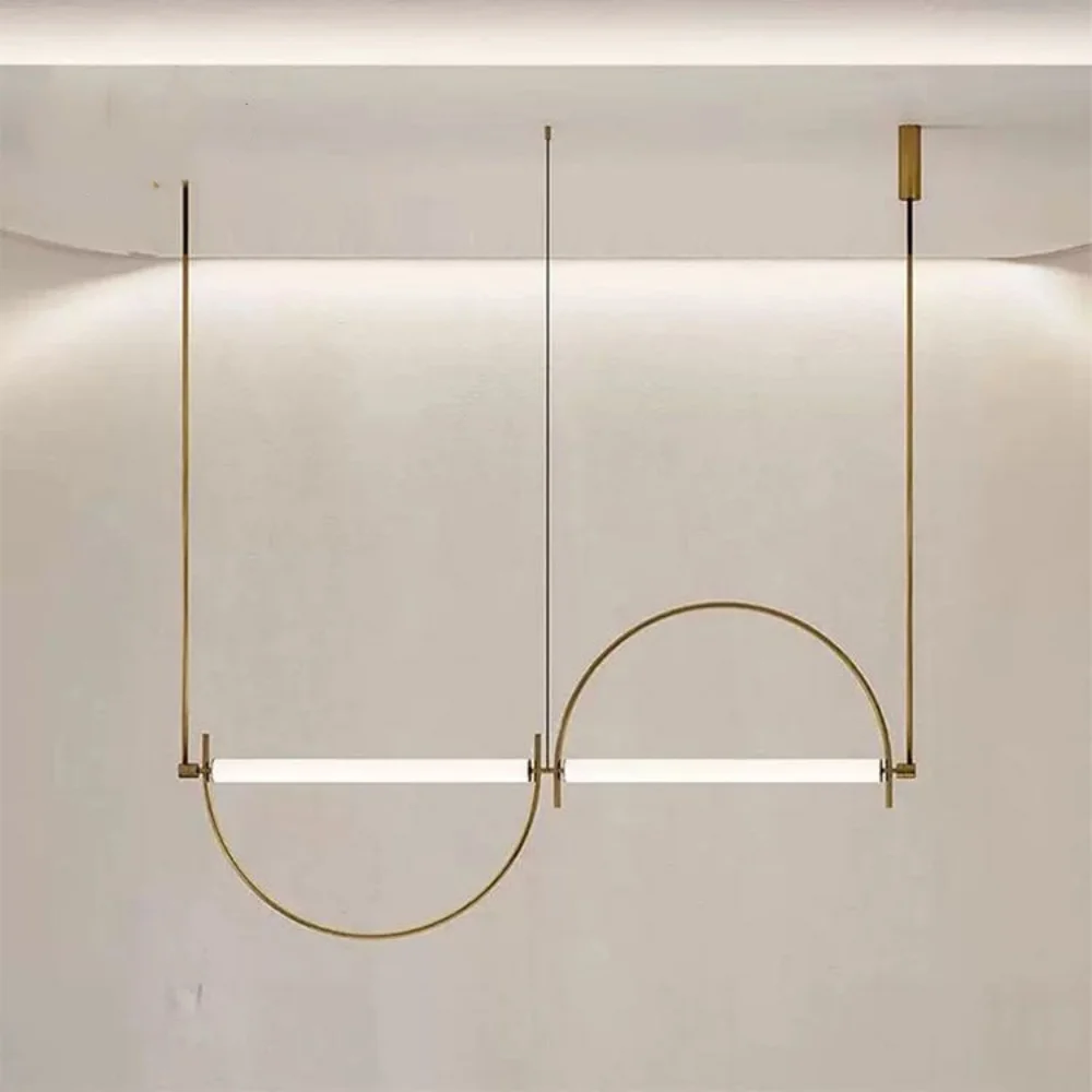 Interior Design Hall - 현대적인 미니멀리스트 디자인의 LED 펜던트 조명,