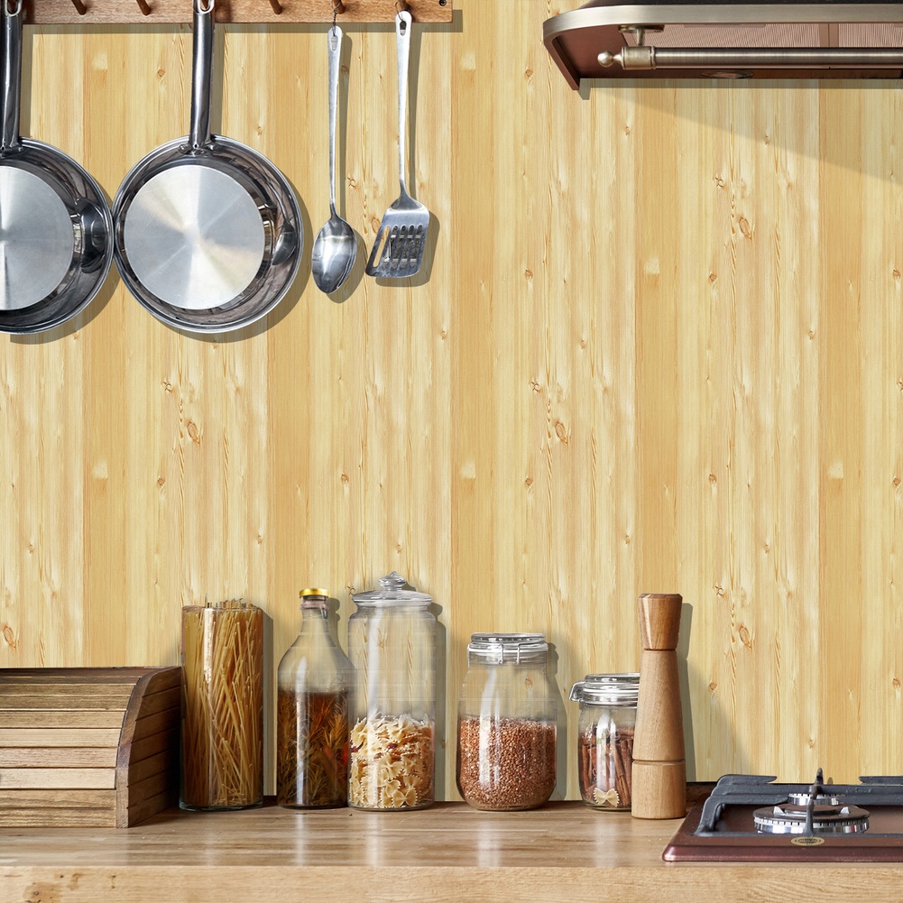 Interior Design Scandinavian - 스칸디나비아풍 나무 무늬 PVC 벽지 (실내
