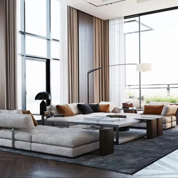 Interior Design Layout - 상하이 초호화 맨션 인테리어 디자인 서비스