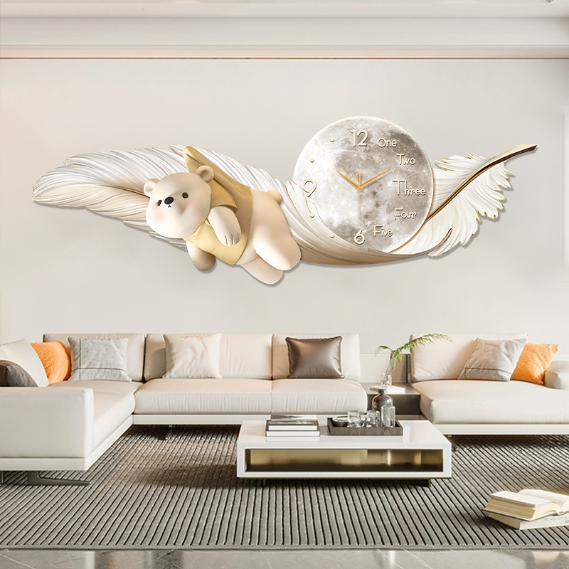 럭셔리 대형 벽시계 온도 날짜 표시 유럽 디자인 가정용 - Interior Design Luxury House 리뷰 및 가격