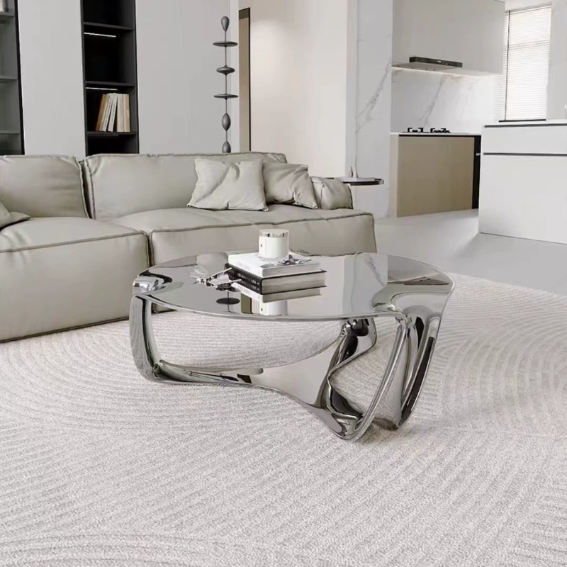 고급 디자이너 커피 테이블, 구름 모양 상판과 전기도금 - Interior Design Scandinavian 리뷰 및 가격