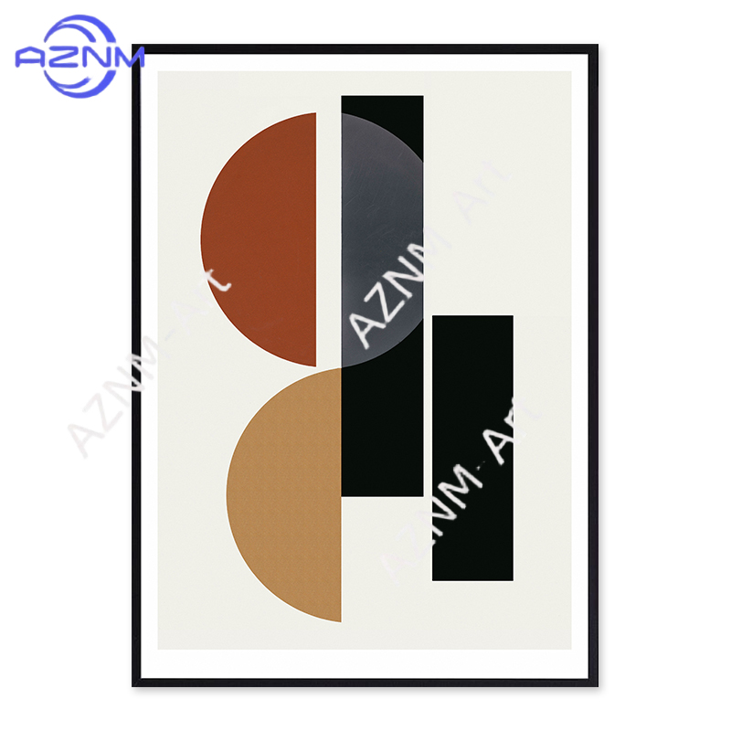 1/2pcs 추상 기하학적 모양 스칸디나비아 캔버스 회 - Interior Design Scandinavian 리뷰 및 가격