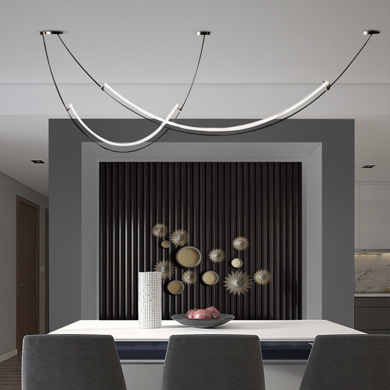 덴마크 디자이너 펜던트 조명 LED 라인 개성 천장 샹 - Interior Design Hall 리뷰 및 가격