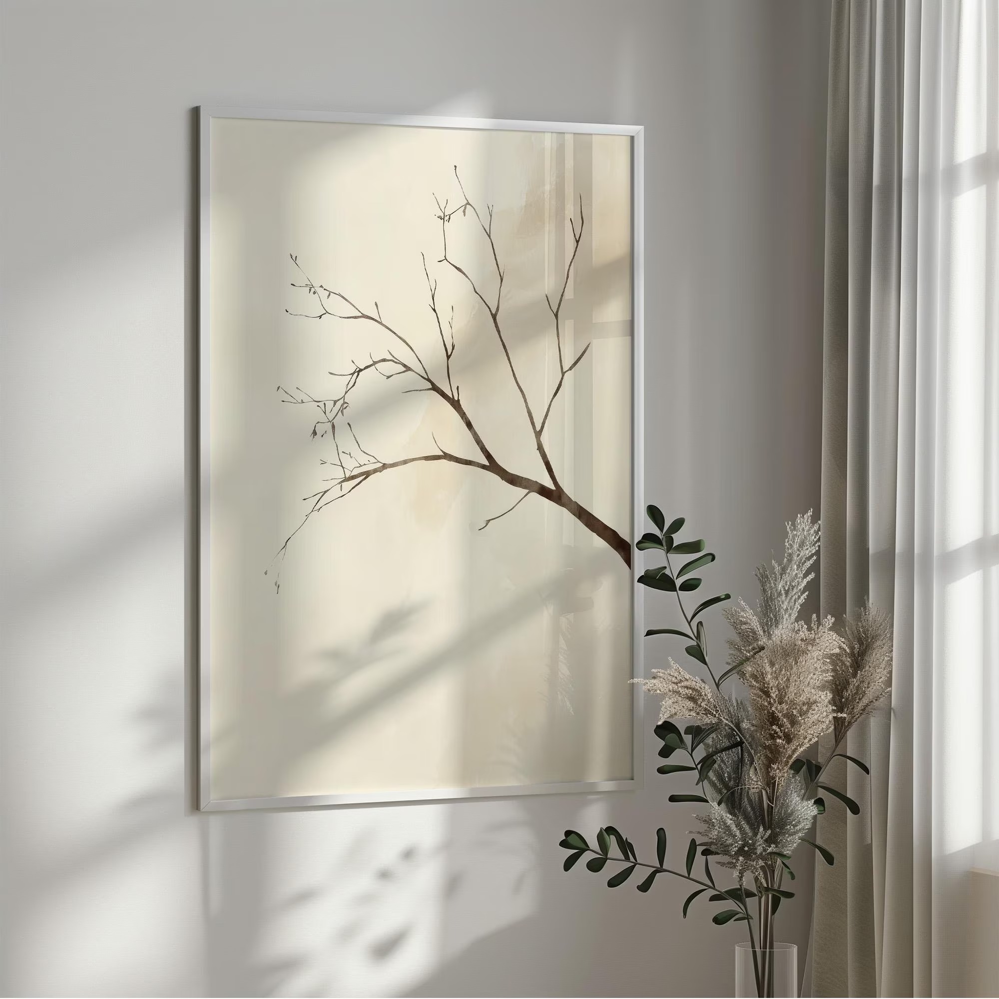 인테리어 벽 예술, 와비사비, 일본식 나무 디자인, 대 - Interior Design Layout 리뷰 및 가격
